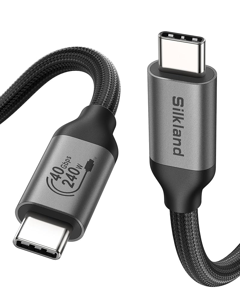 Amazon.co.jp: Silkland Thunderbolt 4 ケーブル互換、USB4